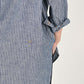 45R Dungaree 908 Stripe Grandpa Pullover Shirt