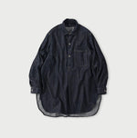 Indigo 45 Petit Denim Grandpa Pullover Shirt (Size 1) - 45R by 45rpm studio