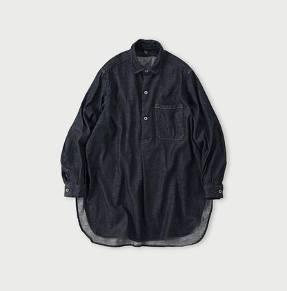 45R Indigo 45 Petit Denim Grandpa Pullover Shirt