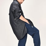 Indigo 45 Petit Denim Grandpa Pullover Shirt (Size 1) - 45R by 45rpm studio