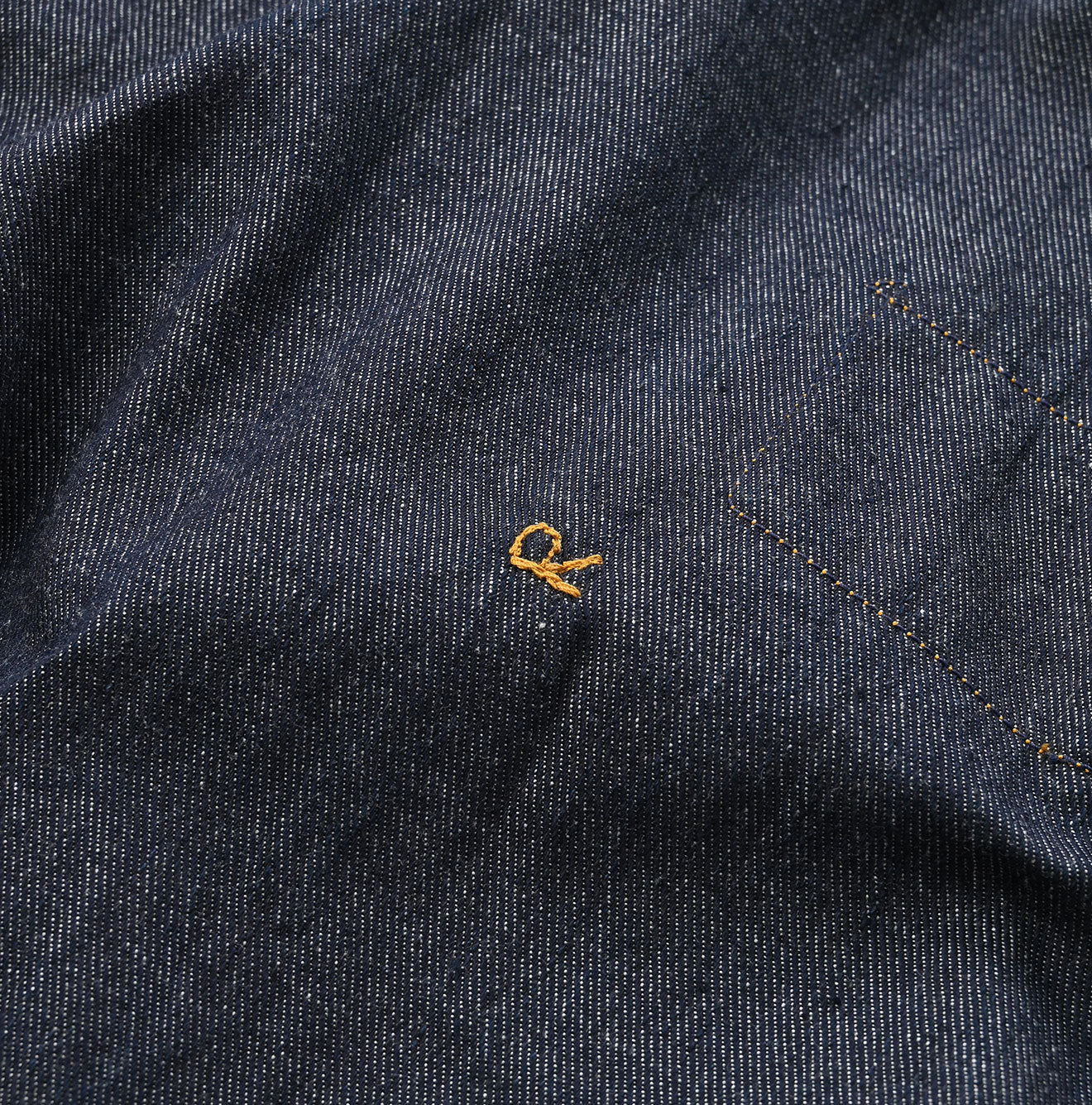 45R Indigo 45 Petit Denim Grandpa Pullover Shirt