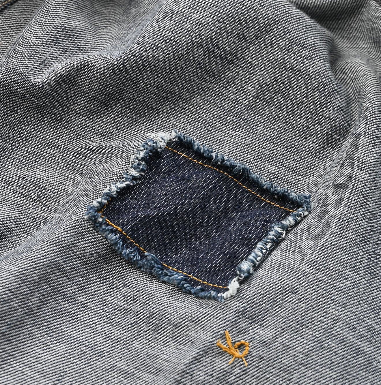 Indigo 45 Petit Denim Grandpa Pullover Shirt – 45R GLOBAL