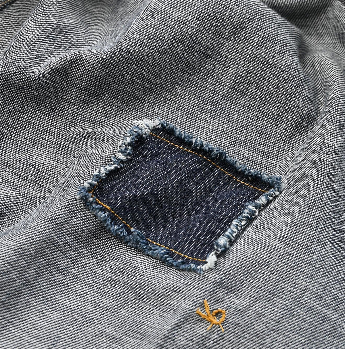 Indigo 45 Petit Denim Grandpa Pullover Shirt (Size 1) - 45R by 45rpm studio