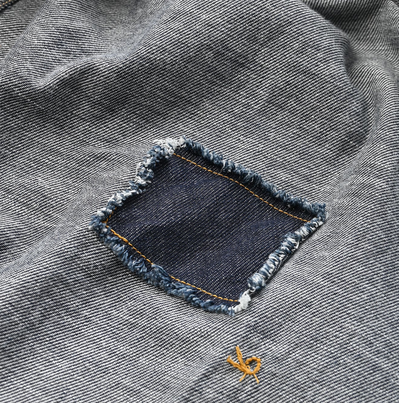 45R Indigo 45 Petit Denim Grandpa Pullover Shirt