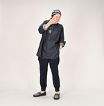 Indigo 45 Petit Denim Grandpa Pullover Shirt (Size 1) - 45R by 45rpm studio