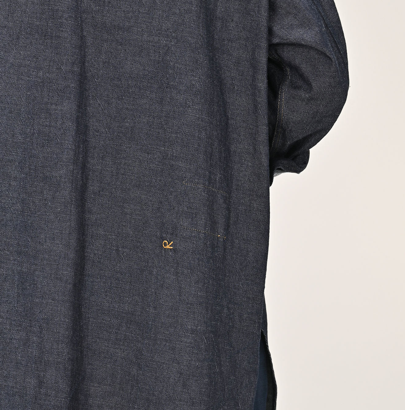 45R Indigo 45 Petit Denim Grandpa Pullover Shirt