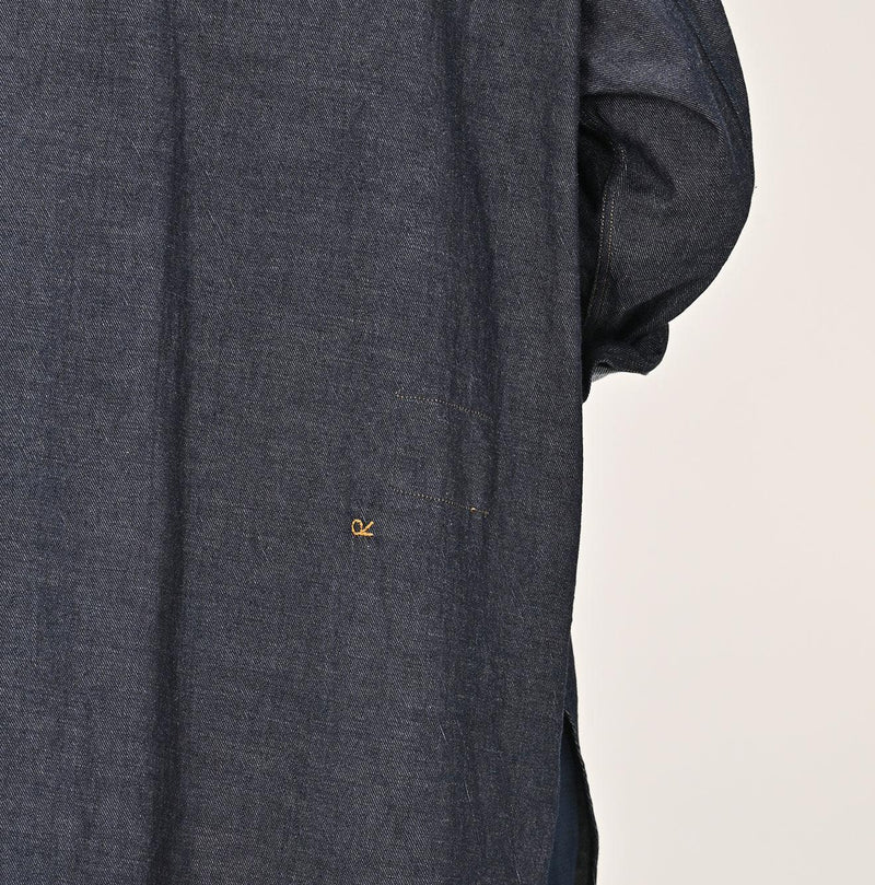 Indigo 45 Petit Denim Grandpa Pullover Shirt (Size 1) - 45R by 45rpm studio - Image 7
