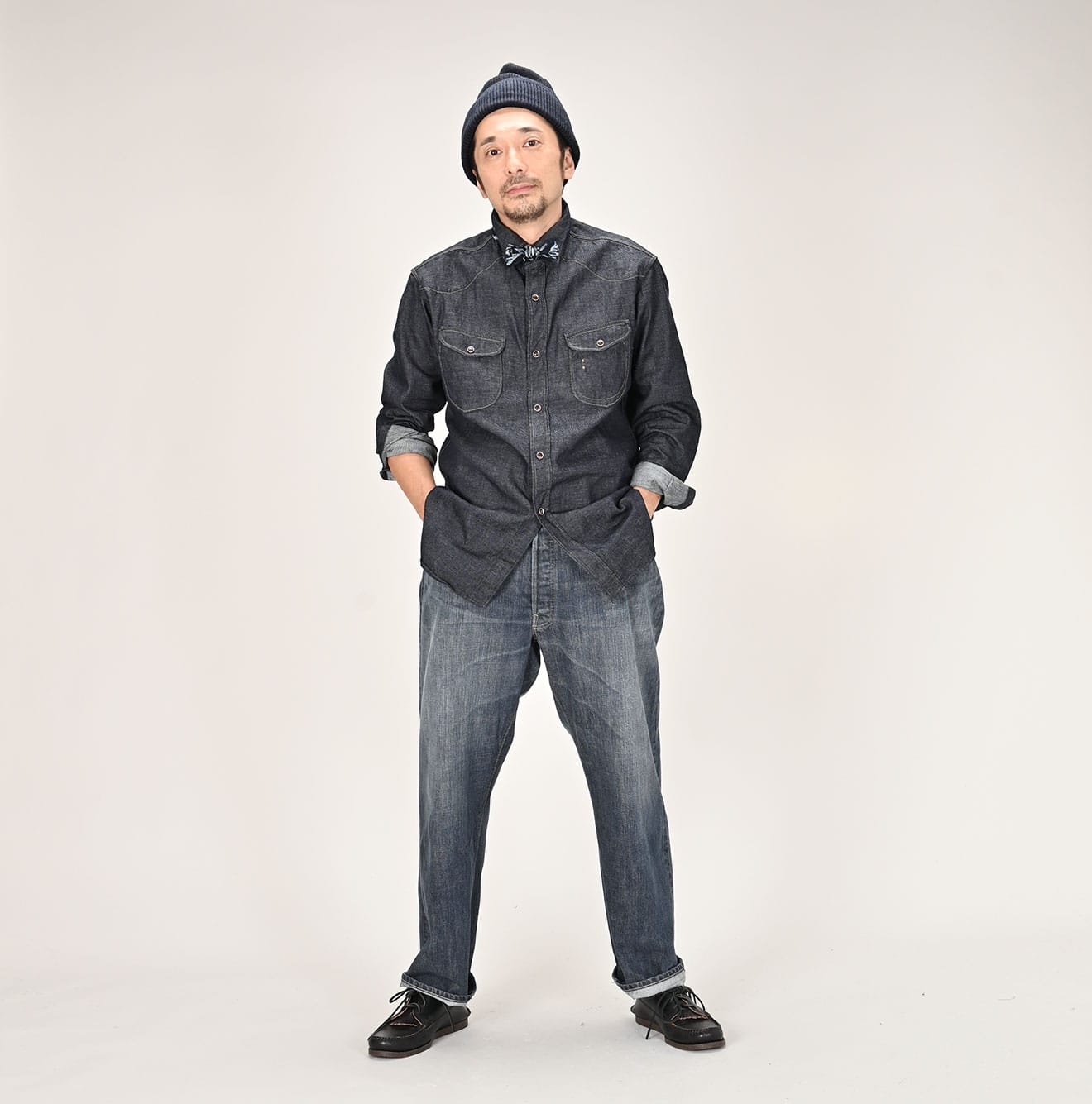 45R Indigo 45 Petit Denim Eastern Shirt Nou