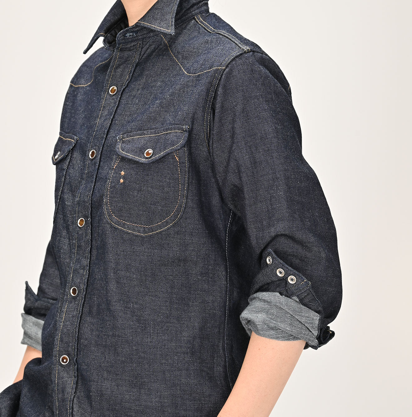 45R Indigo 45 Petit Denim Eastern Shirt Nou