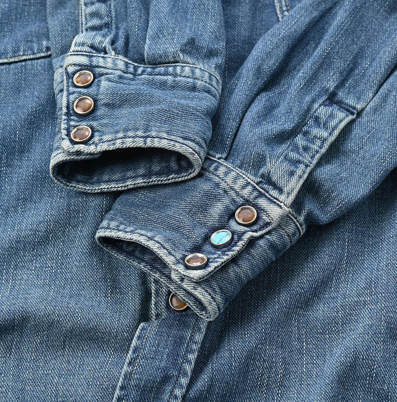 Indigo 45 Petit Denim Eastern Shirt Zyu - 45R by 45rpm studio - Image 12