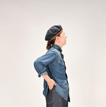 Indigo 45 Petit Denim Eastern Shirt Zyu - 45R by 45rpm studio