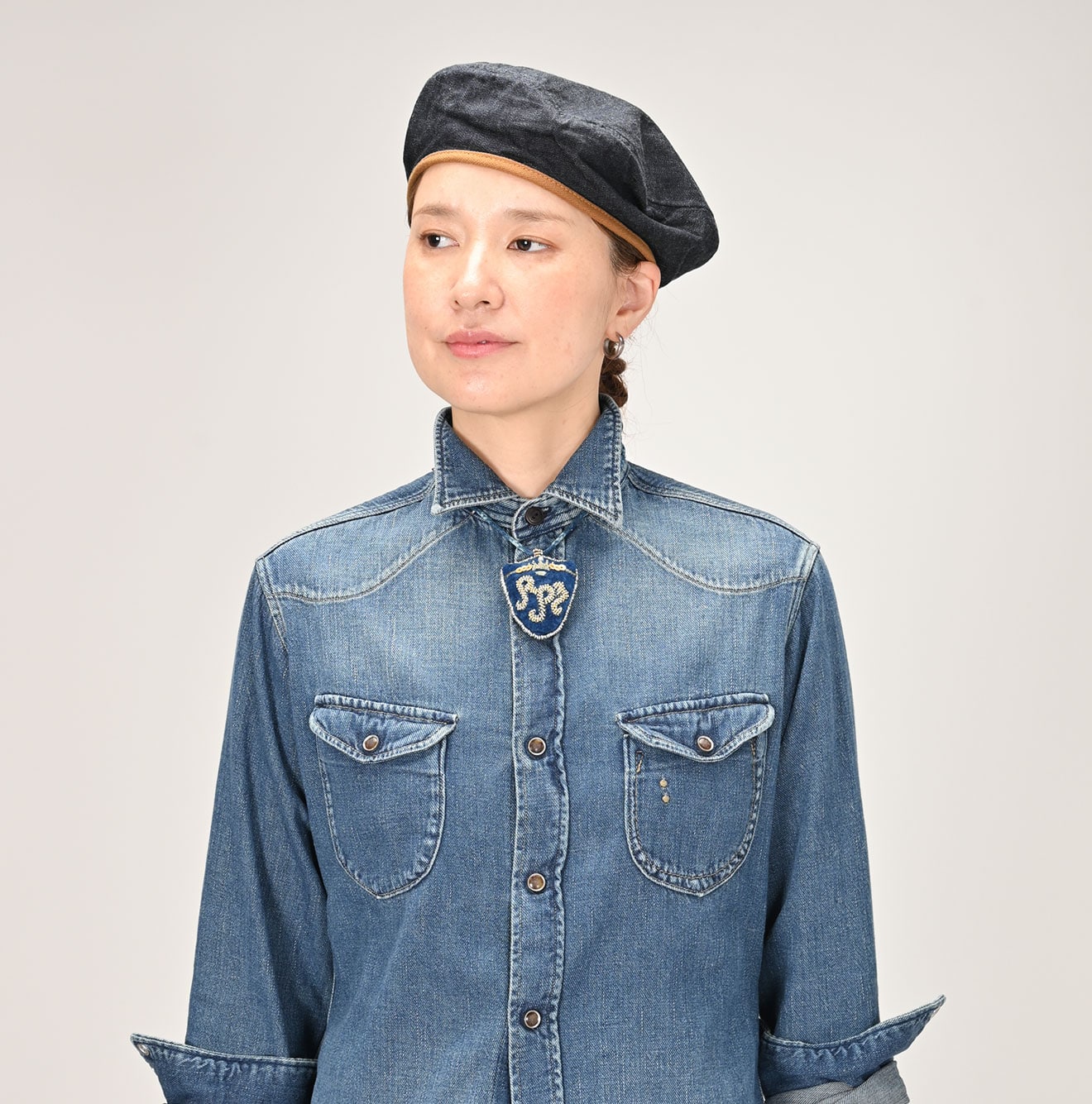 45R Indigo 45 Petit Denim Eastern Shirt Zyu