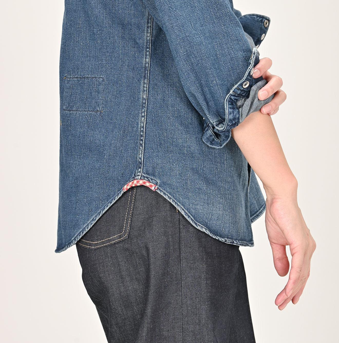 Indigo 45 Petit Denim Eastern Shirt Zyu - 45R by 45rpm studio - Image 7