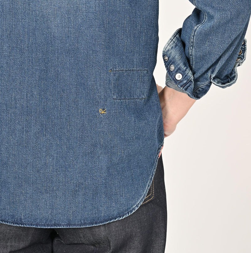 Indigo 45 Petit Denim Eastern Shirt Zyu - 45R by 45rpm studio - Image 8