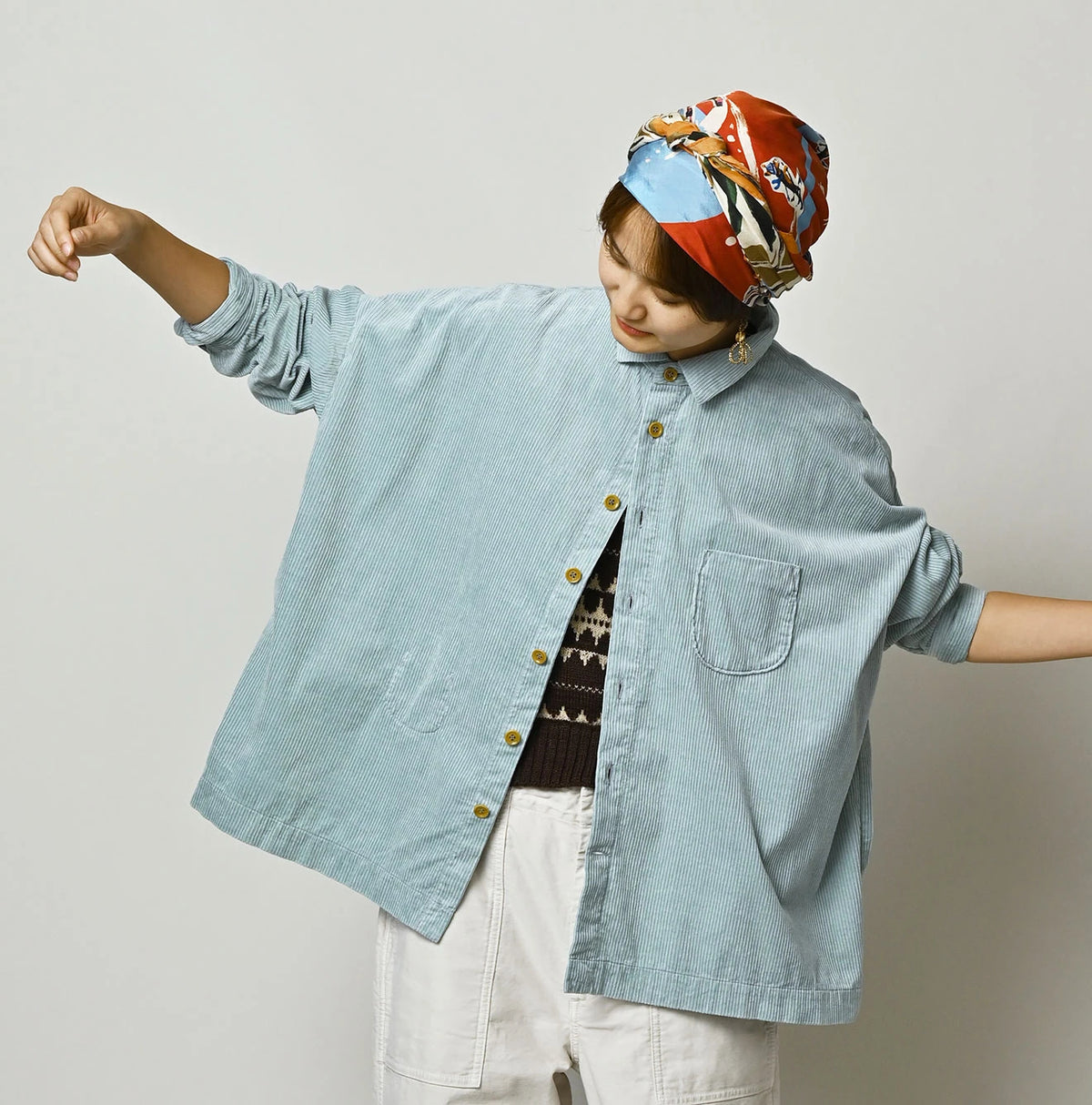 45R Kutekute Corduroy 908 Uma Shirt - Image 8