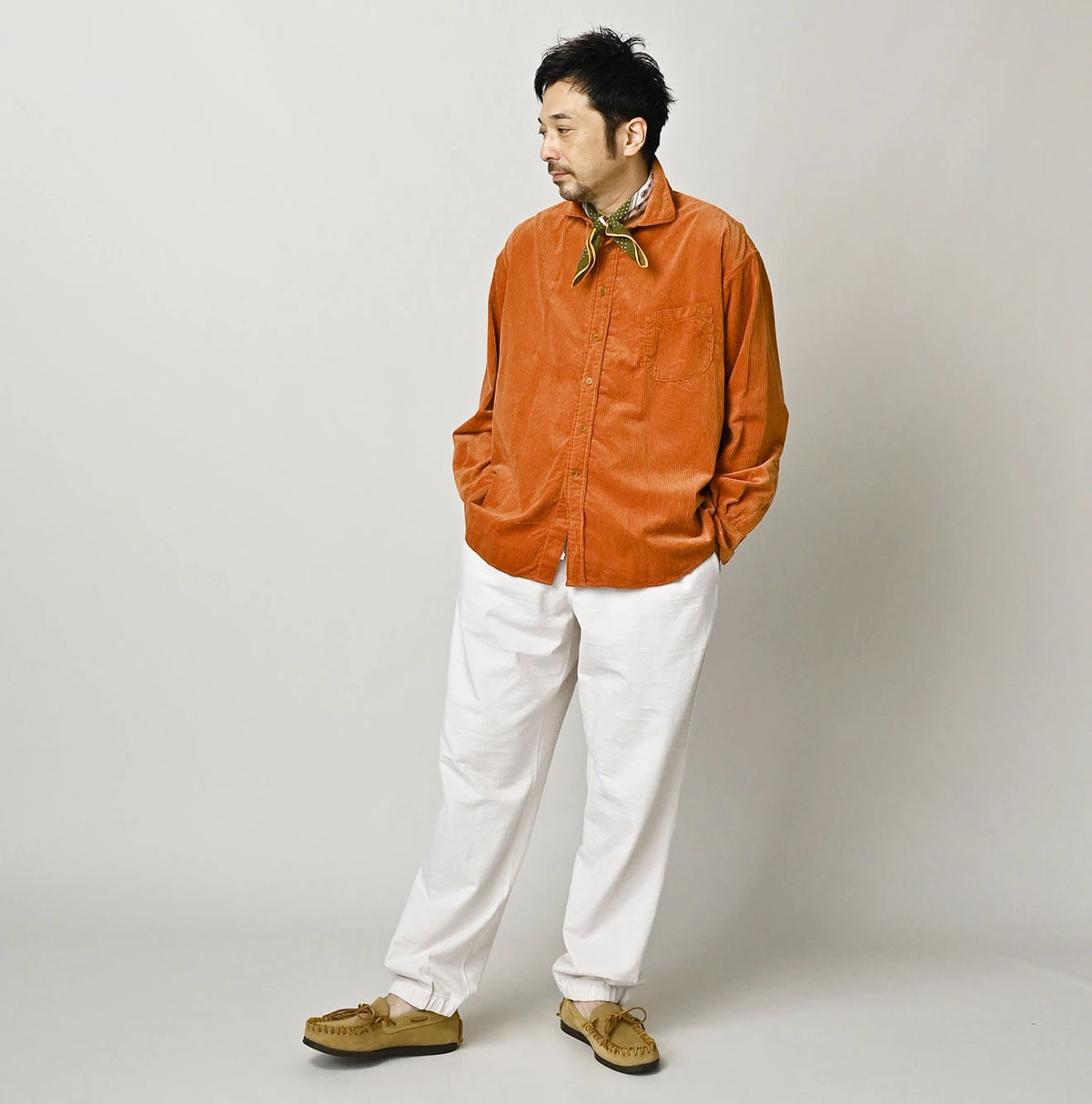 45R Kutekute Corduroy 908 Wide Collar Shirt