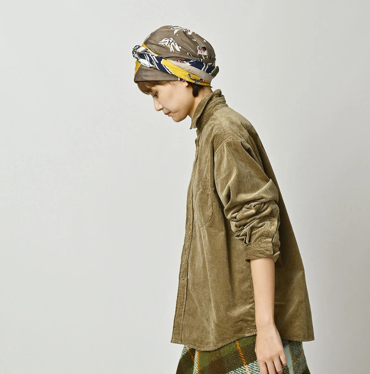 45R Kutekute Corduroy 908 Wide Collar Shirt