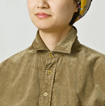 45R Kutekute Corduroy 908 Wide Collar Shirt