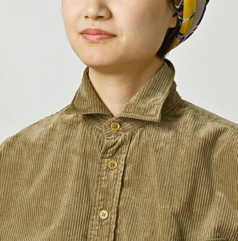 45R Kutekute Corduroy 908 Wide Collar Shirt - Image 14