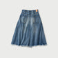 45R Rye Mugi Denim Crossover Skirt Sei