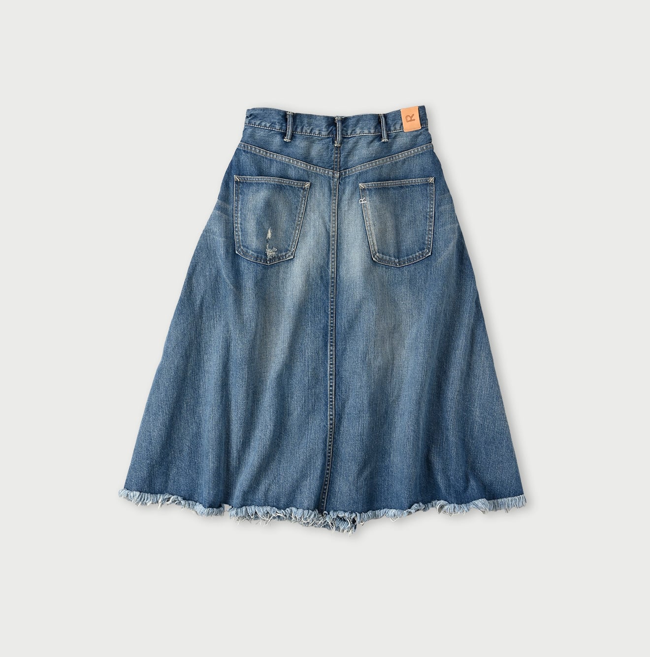 45R Rye Mugi Denim Crossover Skirt Sei