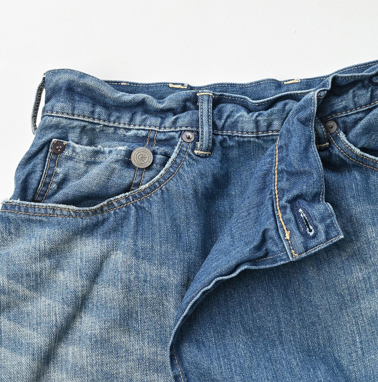 Rye Mugi Denim Crossover Skirt Sei (Size 2) - 45R by 45rpm studio
