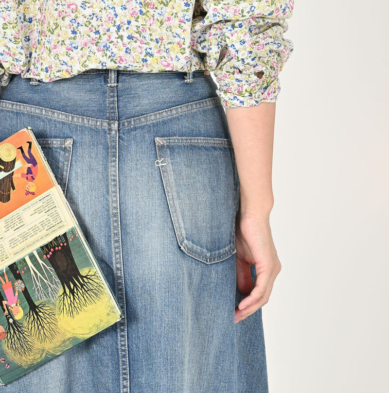 Rye Mugi Denim Crossover Skirt Sei (Size 2) - 45R by 45rpm studio - Image 6