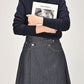 45R Rye Mugi Denim Crossover Skirt Raw