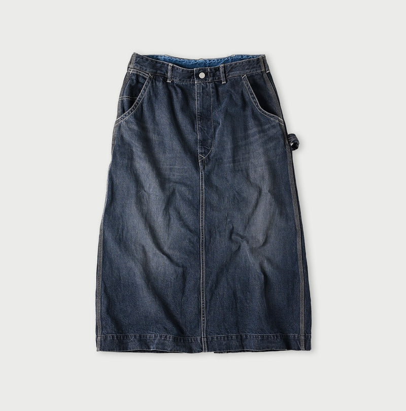 Tweed Denim Painter Skirt Zyu