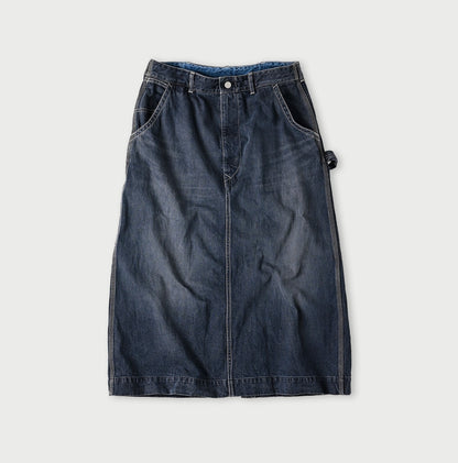 Tweed Denim Painter Skirt Zyu