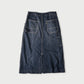 Tweed Denim Painter Skirt Zyu
