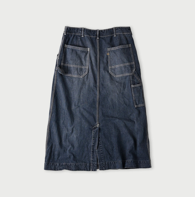 Tweed Denim Painter Skirt Zyu
