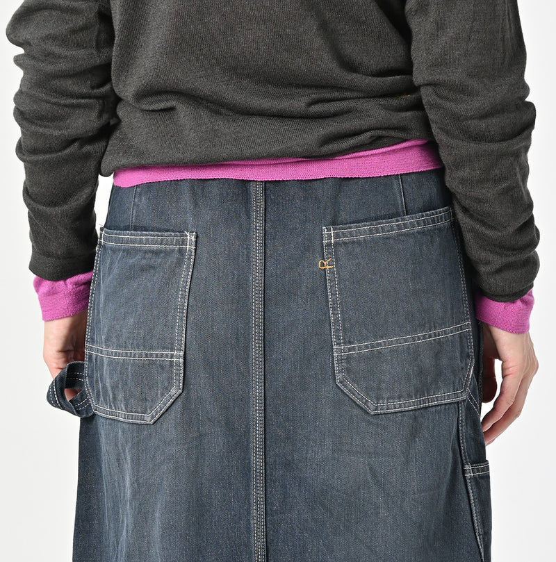 Tweed Denim Painter Skirt Zyu
