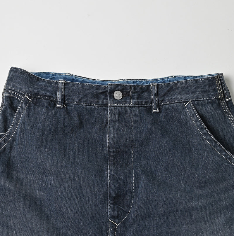 Tweed Denim Painter Skirt Zyu