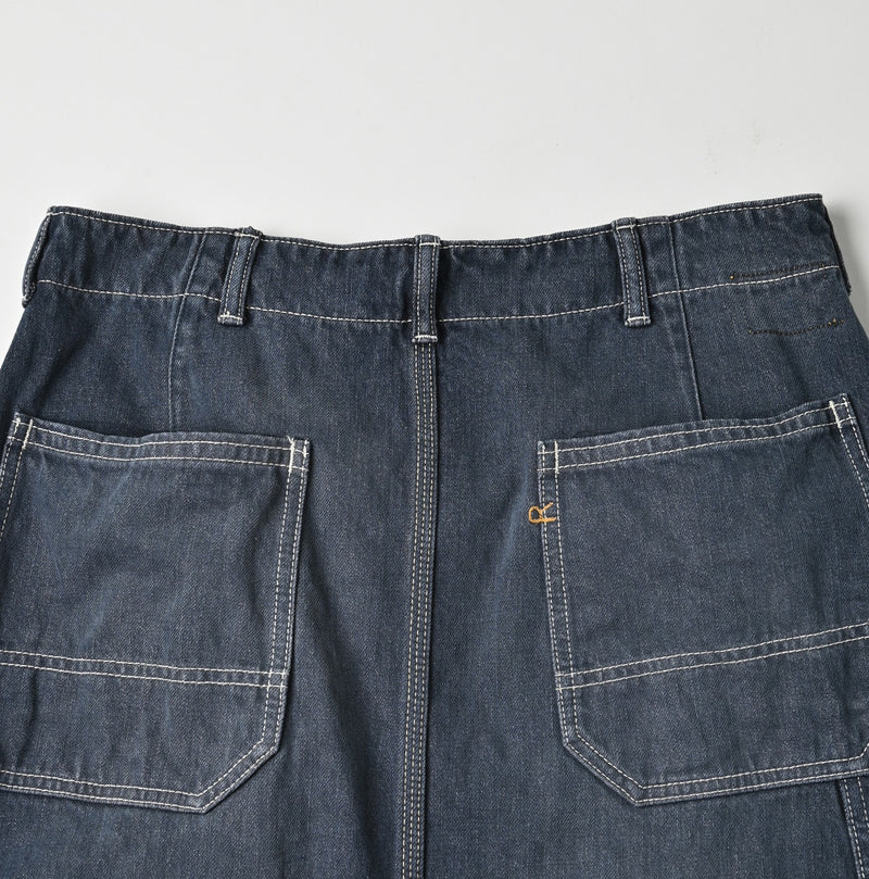 Tweed Denim Painter Skirt Zyu