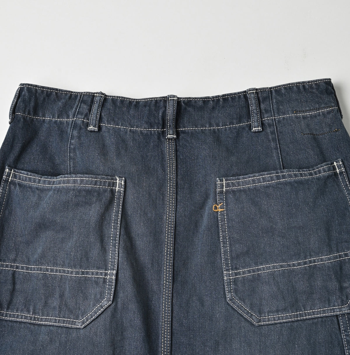 Tweed Denim Painter Skirt Zyu