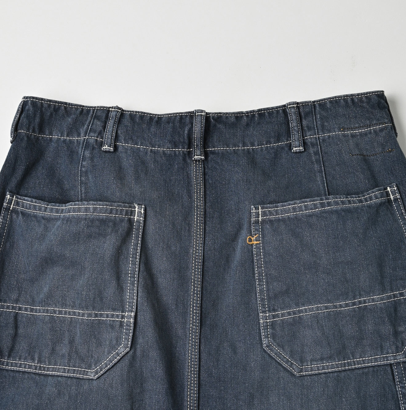 Tweed Denim Painter Skirt Zyu