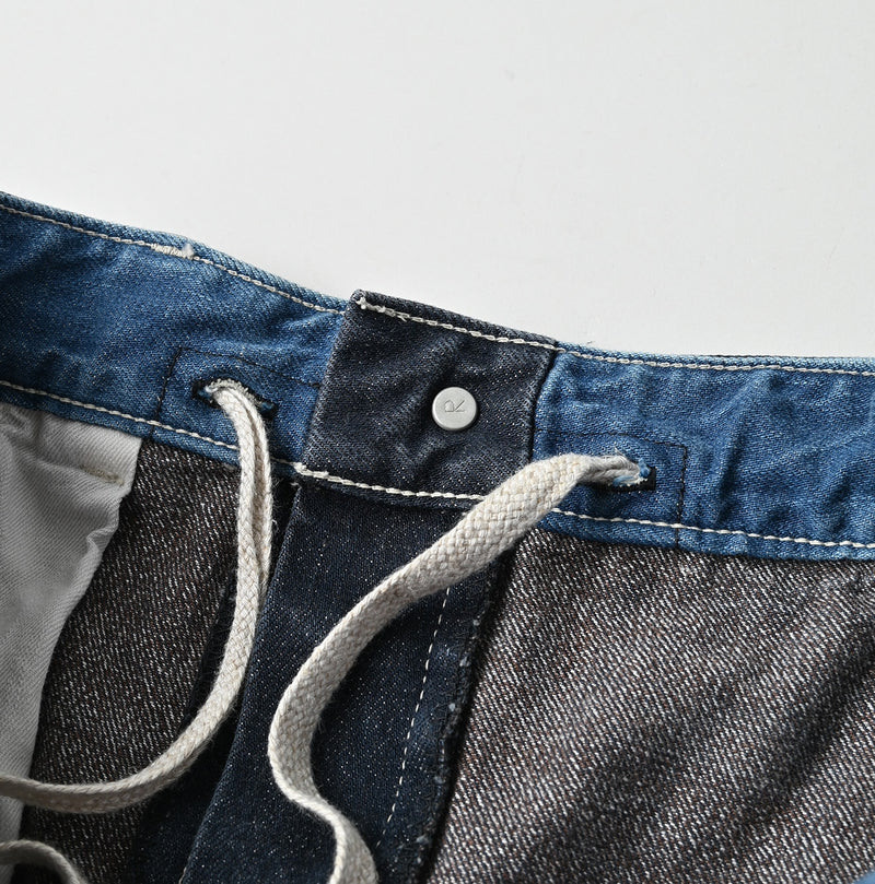 Tweed Denim Painter Skirt Zyu