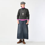 Tweed Denim Painter Skirt Zyu (Size 3)