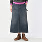 Tweed Denim Painter Skirt Zyu