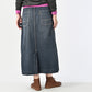 Tweed Denim Painter Skirt Zyu
