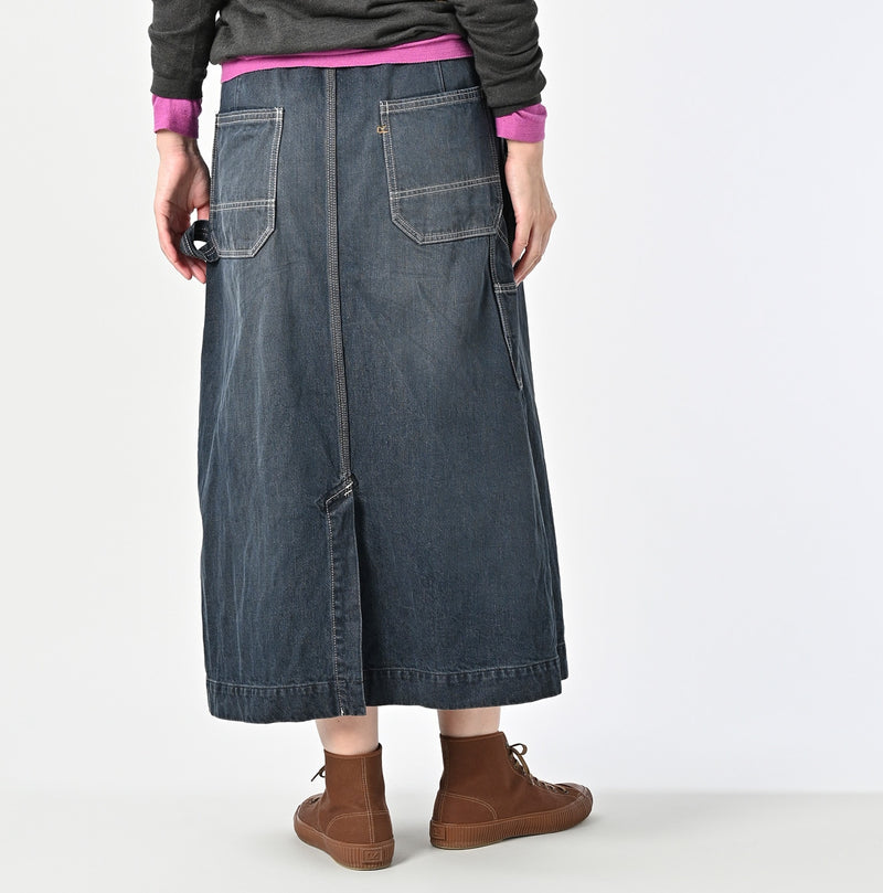 Tweed Denim Painter Skirt Zyu