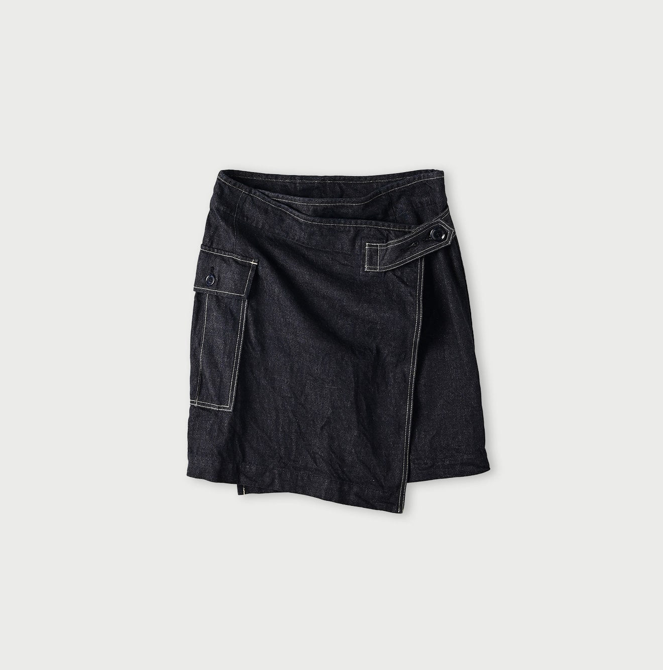 Tweed Denim Mini Tablier Nou