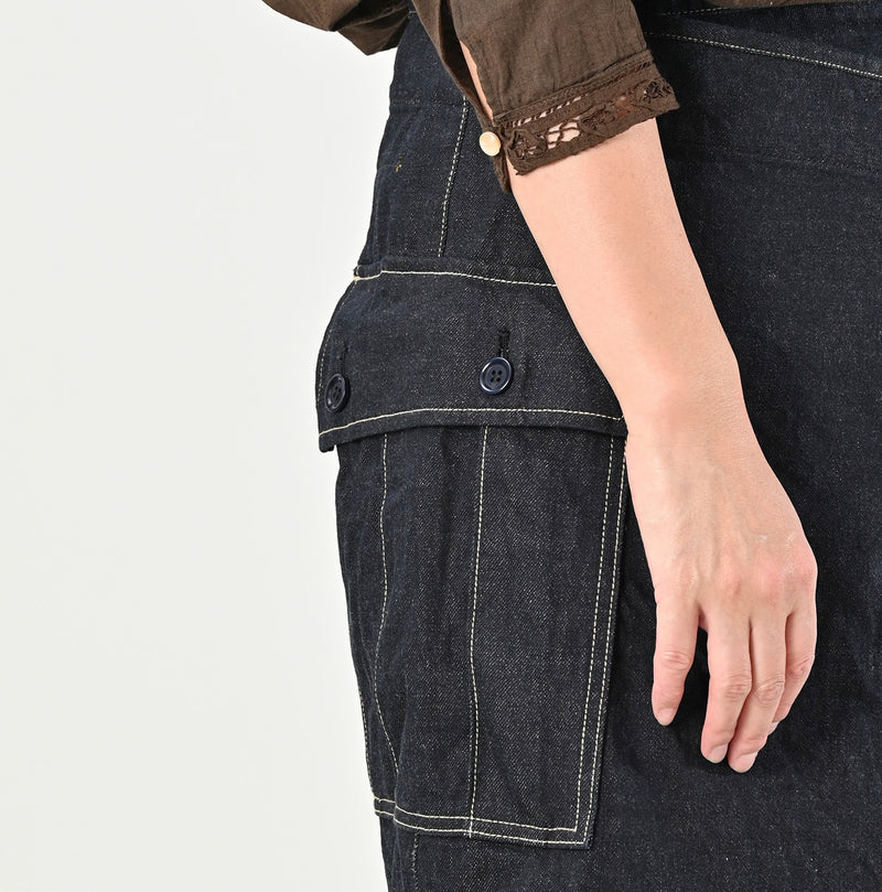 Tweed Denim Mini Tablier Nou