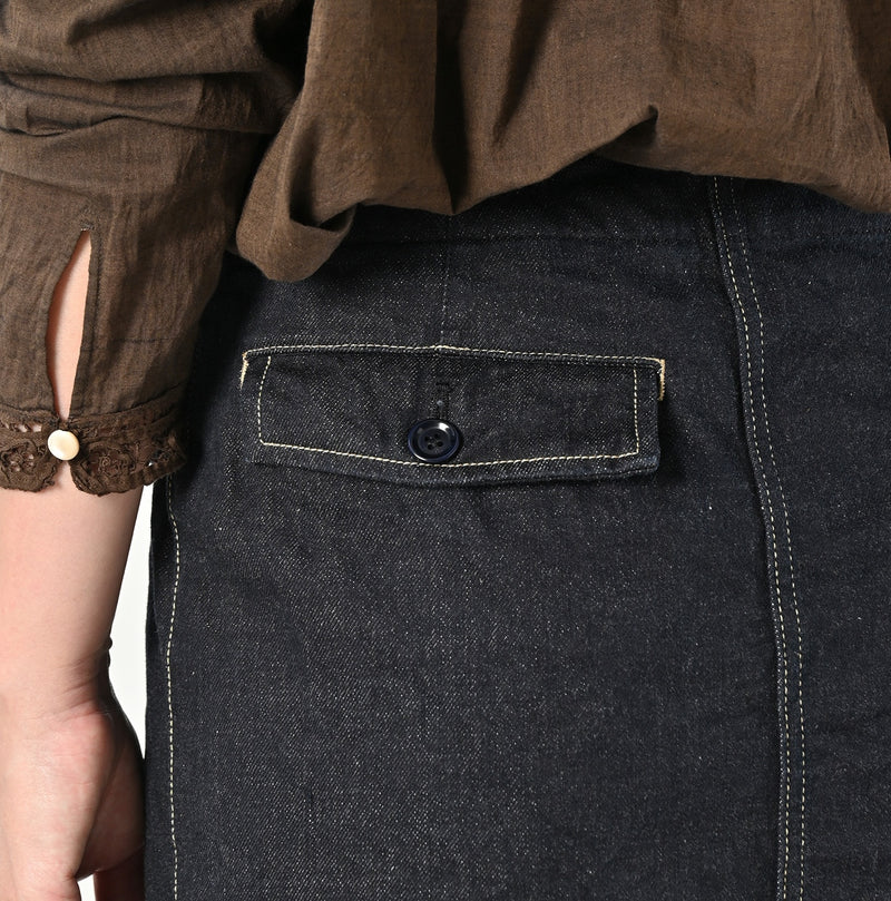 Tweed Denim Mini Tablier Nou