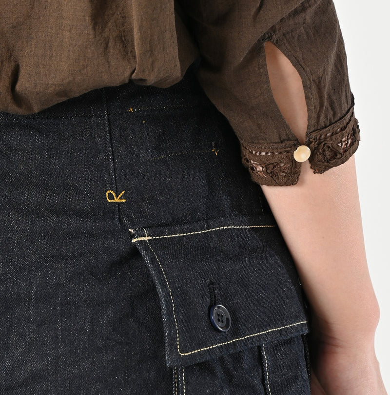 Tweed Denim Mini Tablier Nou