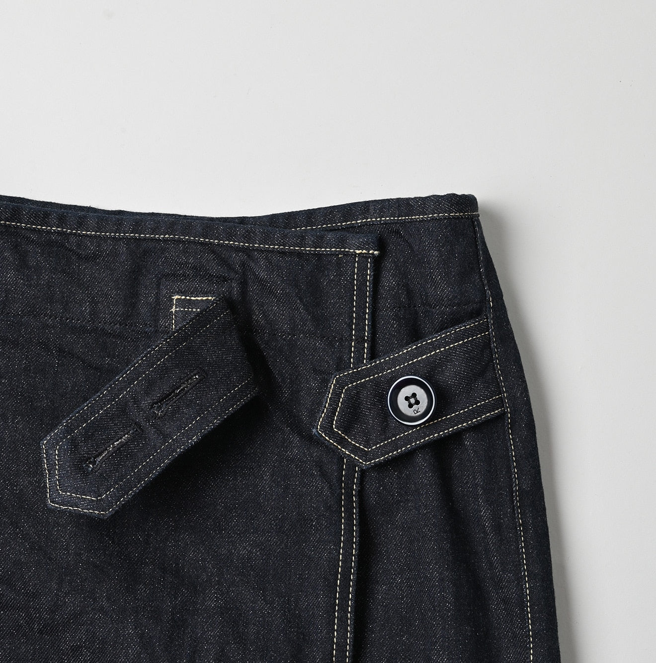 Tweed Denim Mini Tablier Nou