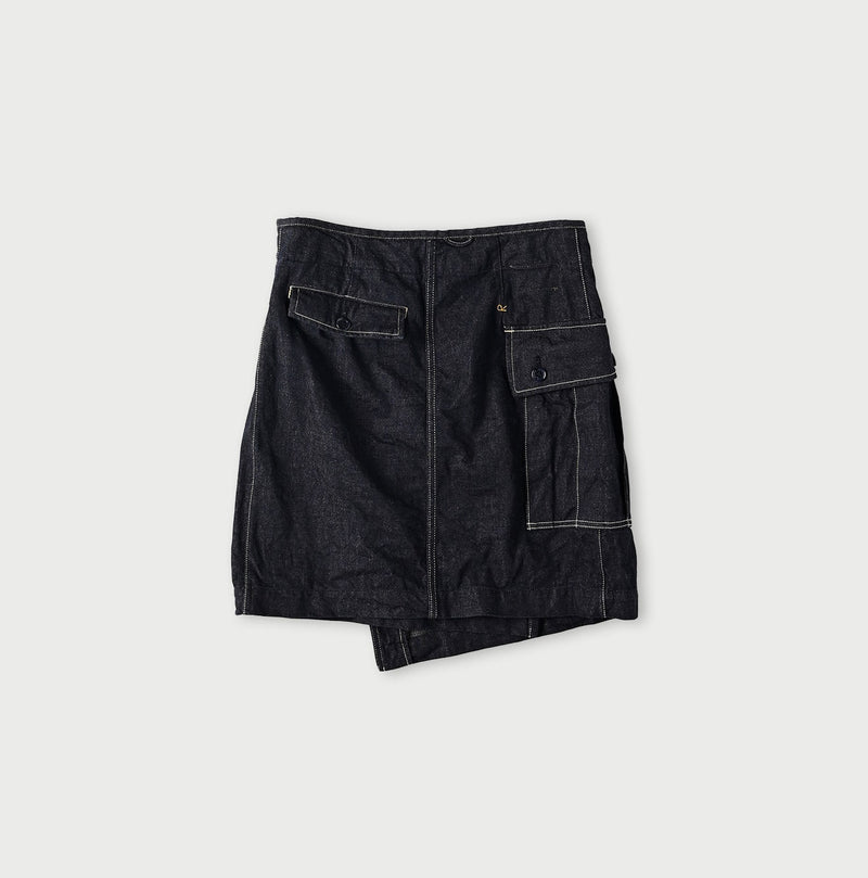 Tweed Denim Mini Tablier Nou