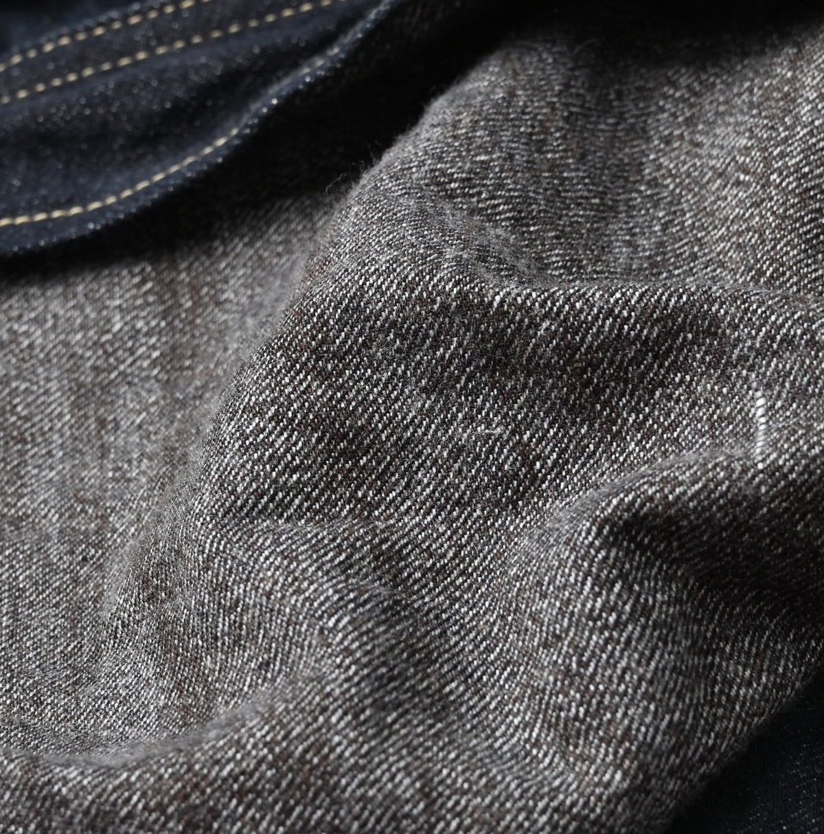 Tweed Denim Mini Tablier Nou