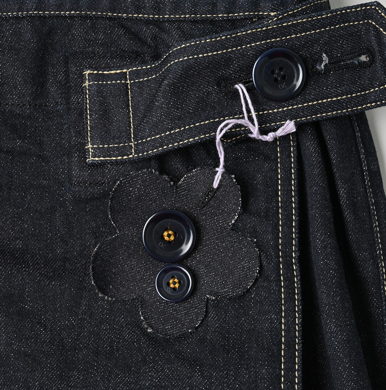 Tweed Denim Mini Tablier Nou